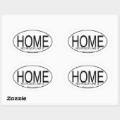 Home Gezegde Euro Oval Decale Style Slogan Ovale Sticker (Vel)