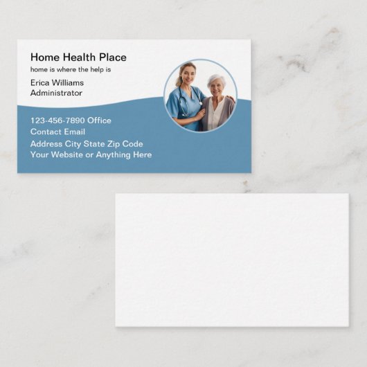 Home Gezondheid Verpleeghuis Visitekaartje (Voorkant / Achterkant)