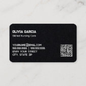 Home Gezondheid Verpleegkundige Aangepaste QR Visitekaartje (Achterkant)