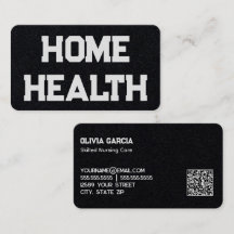 Home Gezondheid Verpleegkundige Aangepaste QR