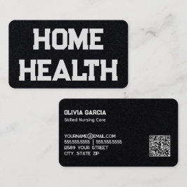 Home Gezondheid Verpleegkundige Aangepaste QR Visitekaartje