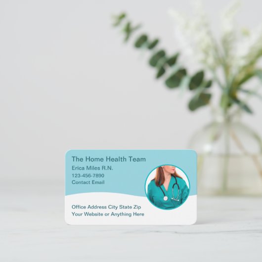 Home Gezondheid Verpleegkundige diensten Visitekaa Visitekaartje (Staand voorkant)