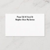 Home Gezondheid Verpleegkundige Verzorger Moderne  Visitekaartje (Achterkant)