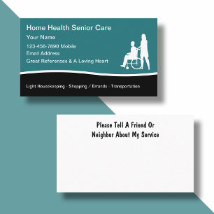 Home Gezondheid Verpleegkundige Verzorger Moderne  Visitekaartje