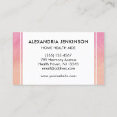 Home Gezondheidsassistent Verpleegkunde Medisch as Visitekaartje (Achterkant)