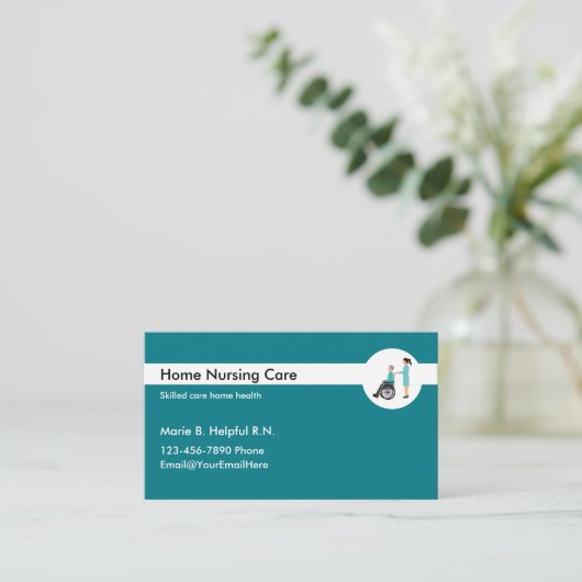 Home Gezondheidszorg Verpleegkunde Visitekaartje (Staand voorkant)
