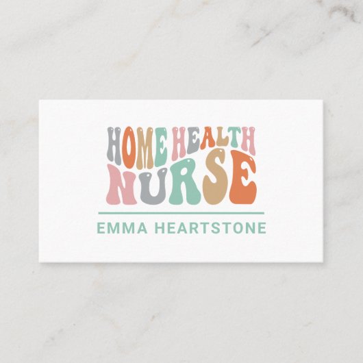 Home Gezondheidszorg Verpleegkundige Afspraakkaart Afsprakenkaartje (Voorkant)