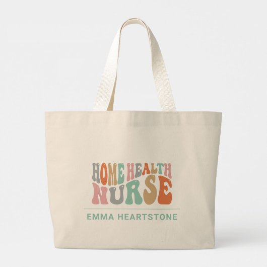 Home Gezondheidszorg Verpleegkundige Verzorger Grote Tote Bag (Achterkant)