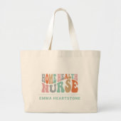 Home Gezondheidszorg Verpleegkundige Verzorger Grote Tote Bag (Voorkant)