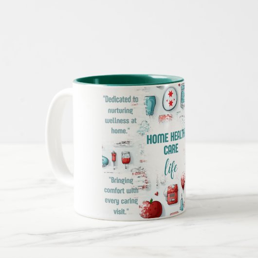 Home Gezondheidszorgmedewerkers Keramische Mok (Voorkant links)