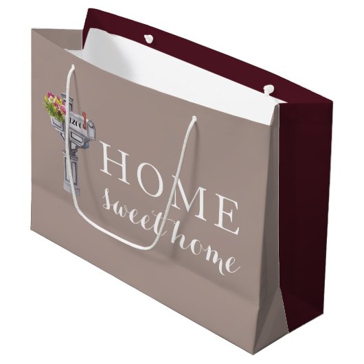 Home Gift Bag Groot Cadeauzakje (Voorkant Gekanteld)
