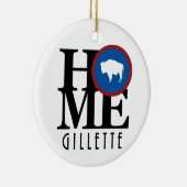 HOME Gillette Wyoming Keramisch Ornament (Rechts)