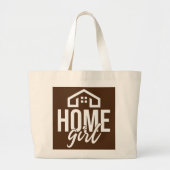 Home Girl Real Estate Agent Grote Tote Bag (Voorkant)