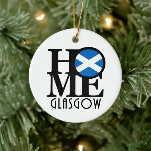 HOME Glasgow Scotland Keramisch Ornament (Boom)