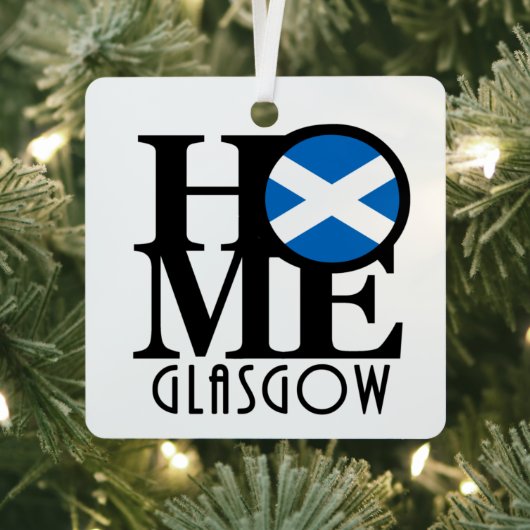 HOME Glasgow Scotland Metalen Ornament (Insitu)