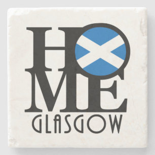 HOME Glasgow Scotland Stenen Onderzetter