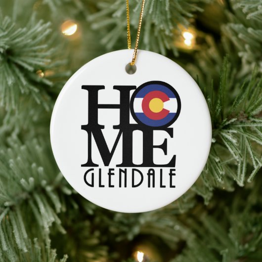 HOME Glendale Colorado Keramisch Ornament (Boom)