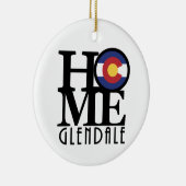 HOME Glendale Colorado Keramisch Ornament (Rechts)