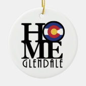 HOME Glendale Colorado Keramisch Ornament (Voorkant)