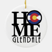 HOME Glendale Colorado Keramisch Ornament (Achterkant)