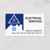 Home Gloeilamp Beam Elektricien Visitekaartje (Voorkant)