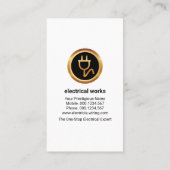 Home Gloeilampschakelaar Elektrisch Visitekaartje (Achterkant)