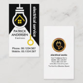 Home Gloeilampschakelaar Elektrisch Visitekaartje (Voorkant / Achterkant)