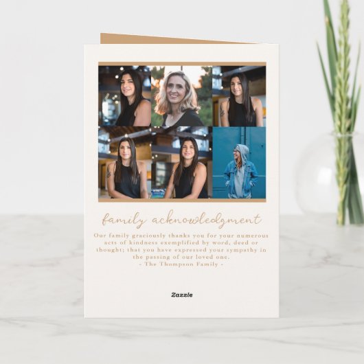 Home Going Viering van het Leven Uitvaartdienst Programma (Achterkant)