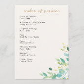 Home Going Viering van het Leven Uitvaartdienst Programmakaart (Achterkant)