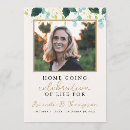 Home Going Viering van het Leven Uitvaartdienst Programmakaart