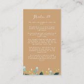 Home Going Viering van het Leven Uitvaartgebed Kaa Visitekaartje (Achterkant)