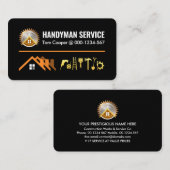 Home Goud Handyman Gereedschap Signage Visitekaartje (Voorkant / Achterkant)