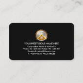 Home Goud Handyman Gereedschap Signage Visitekaartje (Achterkant)