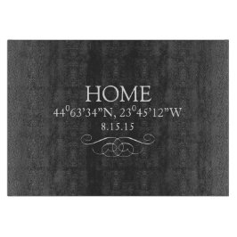 HOME GPS-coördinaat Glazen snijvlak Snijplank