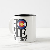 HOME Grand Junction Colorado 11oz Tweekleurige Koffiemok (Voorkant links)