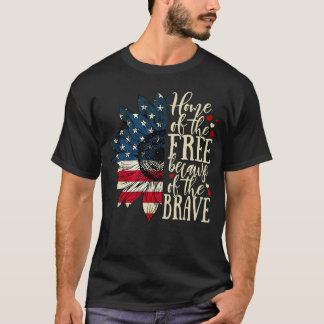 Home" Gratis Amerikaanse vlag mannen T-shirt