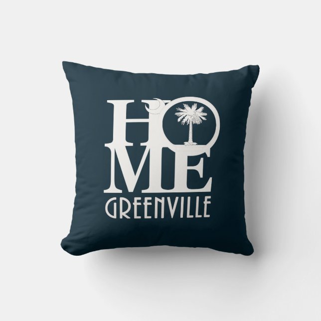 HOME Greenville South Carolina Kussen (Voorkant)