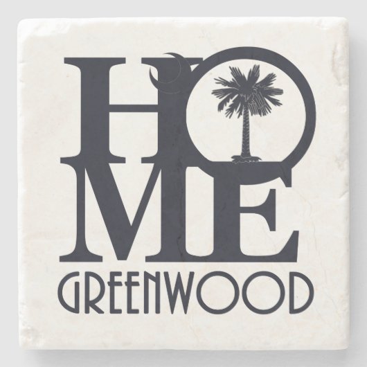 HOME Greenwood SC Stenen Onderzetter (Voorkant)