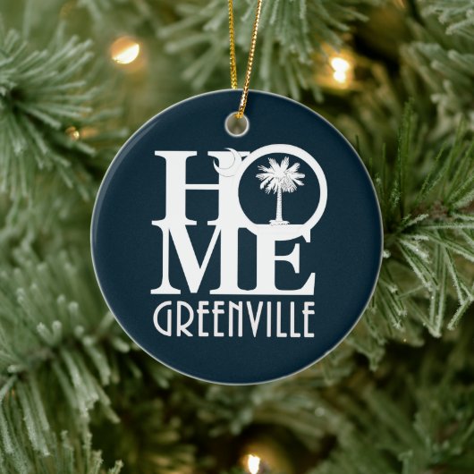 HOME Grenville South Carolina Keramisch Ornament (Boom)