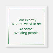 Home (groen) magneet (Voorkant)