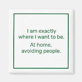 Home (groen) magneet