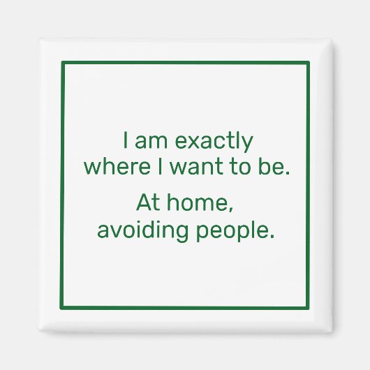 Home (groen) magneet (Voorkant)