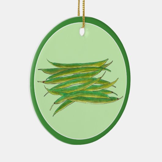 Home Groene bonen Groenten Ingeblikt door Keramisch Ornament (Rechts)