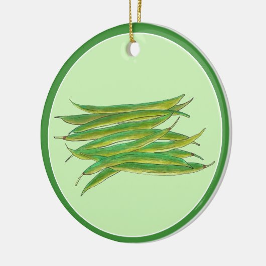 Home Groene bonen Groenten Ingeblikt door Keramisch Ornament (Links)