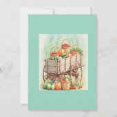 Home-Grown Baby shower Uitnodiging met Boerderij W (Achterkant)