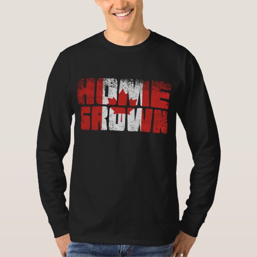 Home Grown Canadian Flag T-shirt (Voorkant)