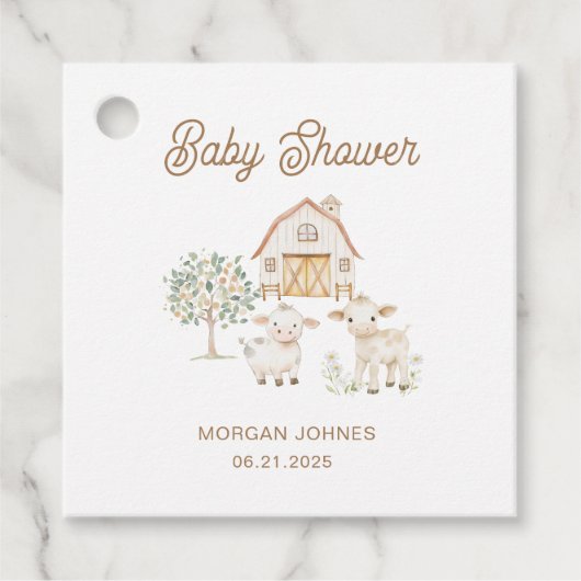 Home Grown Cutie Baby shower Bedankjes Labels (Voorkant)