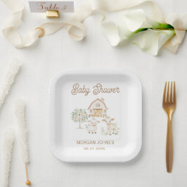 Home Grown Cutie Baby shower Papieren Bordje