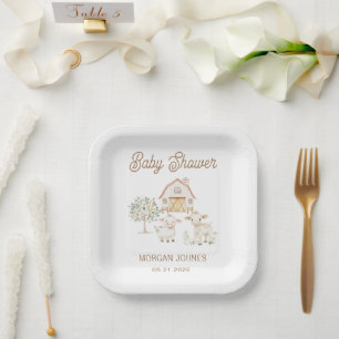 Home Grown Cutie Baby shower Papieren Bordje