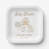 Home Grown Cutie Baby shower Papieren Bordje (Voorkant)